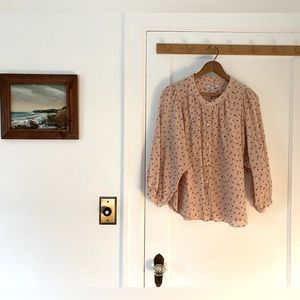 Madewell floral blouse